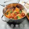 image:imageTramontina Tempo TriPly Base Stainless Steel 6Quart Braiser Pan with Glass Lid InductionReady OvenSafe DishwasherSafeSaute Pan