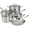 image:imageTramontina TriPly Clad Stainless Steel 8Piece Cookware Set with Glass Lids Pots and Pans Kitchen Set InductionReady DishwasherSafe NSFCertifiedCookware Set
