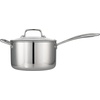 image:imageTramontina TriPly Clad Stainless Steel 8Piece Cookware Set with Glass Lids Pots and Pans Kitchen Set InductionReady DishwasherSafe NSFCertifiedSauce pan