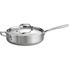 image:imageTramontina Signature TriPly Clad Stainless Steel 6Quart Braiser Pan with Lid InductionReady DishwasherSafe NSFCertified Made in BrazilSAUTE PAN