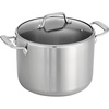 image:imageTramontina TriPly Clad Stainless Steel 8Piece Cookware Set with Glass Lids Pots and Pans Kitchen Set InductionReady DishwasherSafe NSFCertifiedStock Pot