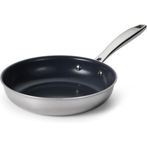 image:imageTramontina Signature TriPly Clad Stainless Steel 6Quart Braiser Pan with Lid InductionReady DishwasherSafe NSFCertified Made in BrazilFRY PAN Ceramic
