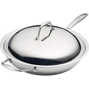 image:imageTramontina Signature TriPly Clad Stainless Steel 6Quart Braiser Pan with Lid InductionReady DishwasherSafe NSFCertified Made in BrazilWOK