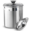 image:imageTramontina 6Piece Food Storage Containers with Lids and Measuring Scoops Stainless Steel Reusable Canister Set Kitchen Pantry Organizer for Oats Flour Cereal Sugar Snacks and more