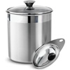 image:imageTramontina 6Piece Food Storage Containers with Lids and Measuring Scoops Stainless Steel Reusable Canister Set Kitchen Pantry Organizer for Oats Flour Cereal Sugar Snacks and more
