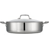 image:imageTramontina TriPly Clad Stainless Steel 6Quart Braiser Pan with Glass Lid InductionReady DishwasherSafe NSFCertifiedBraiser
