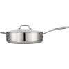 image:imageTramontina TriPly Clad Stainless Steel 6Quart Braiser Pan with Glass Lid InductionReady DishwasherSafe NSFCertifiedSaute Pan