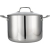 image:imageTramontina TriPly Clad Stainless Steel 6Quart Braiser Pan with Glass Lid InductionReady DishwasherSafe NSFCertifiedStock Pot