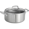 image:imageTramontina TriPly Clad Stainless Steel 6Quart Braiser Pan with Glass Lid InductionReady DishwasherSafe NSFCertifiedDutch Oven