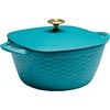 image:imagePrisma 7 Qt Enameled Cast Iron Covered Square Dutch Oven Teal
