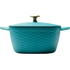 image:imagePrisma 7 Qt Enameled Cast Iron Covered Square Dutch Oven Teal