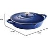 image:imageTramontina 7 Qt Enameled Cast Iron Covered Tall Round Dutch Oven Latte  80131353DSBlue