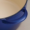 image:imageTramontina 7 Qt Enameled Cast Iron Covered Tall Round Dutch Oven Latte  80131353DSClassic Blue Gold Knob