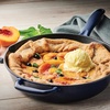 image:imageTramontina Bestow Enameled Cast Iron Skillet with Lid 12inch Frying Pan Cactus with Gold KnobBlue