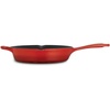 image:imageTramontina Bestow Enameled Cast Iron Skillet with Lid 12inch Frying Pan Cactus with Gold KnobRed