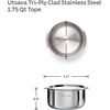 image:imageTramontina Utsava 175Quart TriPly Clad Stainless Steel Tope with Lid Small Patila Pot for Indian CookingStainless Steel
