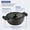 image:imageTramontina Utsava 23Quart PreSeasoned Cast Iron Kadai with Lid Small Kadhai Pot for Indian Cooking23Quart
