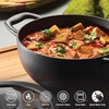 image:imageTramontina Utsava 23Quart PreSeasoned Cast Iron Kadai with Lid Small Kadhai Pot for Indian Cooking23Quart