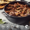 image:imageTramontina Utsava 23Quart PreSeasoned Cast Iron Kadai with Lid Small Kadhai Pot for Indian Cooking39Quart