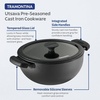 image:imageTramontina Utsava 23Quart PreSeasoned Cast Iron Kadai with Lid Small Kadhai Pot for Indian Cooking39Quart