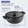 image:imageTramontina Utsava 23Quart PreSeasoned Cast Iron Kadai with Lid Small Kadhai Pot for Indian Cooking49Quart
