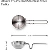 image:imageTramontina Utsava 4Inch TriPly Clad Stainless Steel Tadka Spice Heating Pan for Indian Cooking