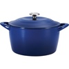 image:imageTramontina 7 Qt Enameled Cast Iron Covered Tall Round Dutch Oven Latte  80131353DSClassic Blue