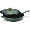 image:imageTramontina Bestow Enameled Cast Iron Skillet with Lid 12inch Frying Pan Cactus with Gold KnobCactus