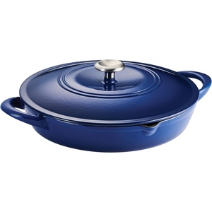 image:imageTramontina 7 Qt Enameled Cast Iron Covered Tall Round Dutch Oven Latte  80131353DSBlue