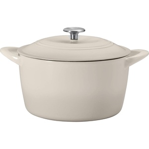 image:imageTramontina 7 Qt Enameled Cast Iron Covered Tall Round Dutch Oven Latte  80131353DSLatte