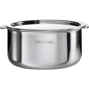 image:imageTramontina Utsava 175Quart TriPly Clad Stainless Steel Tope with Lid Small Patila Pot for Indian CookingStainless Steel