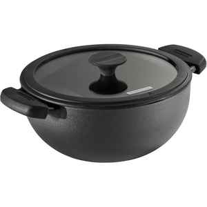 image:imageTramontina Utsava 23Quart PreSeasoned Cast Iron Kadai with Lid Small Kadhai Pot for Indian Cooking39Quart