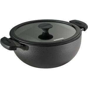 image:imageTramontina Utsava 23Quart PreSeasoned Cast Iron Kadai with Lid Small Kadhai Pot for Indian Cooking49Quart