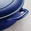 image:imageTramontina Bestow Enameled Cast Iron Dutch Oven Pot with Lid Round 55quart Cactus Gold KnobBlue