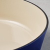 image:imageTramontina Bestow Enameled Cast Iron Dutch Oven Pot with Lid Round 55quart Cactus Gold KnobBlue