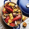 image:imageTramontina Bestow Enameled Cast Iron Dutch Oven Pot with Lid Round 55quart Cactus Gold KnobBlue