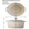 image:imageTramontina Bestow Enameled Cast Iron Dutch Oven Pot with Lid Round 55quart Cactus Gold KnobLatte