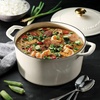 image:imageTramontina Bestow Enameled Cast Iron Dutch Oven Pot with Lid Round 55quart Cactus Gold KnobLatte