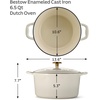 image:imageTramontina Bestow Enameled Cast Iron Dutch Oven Pot with Lid Round 55quart Cactus Gold KnobLatte