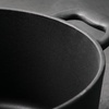 image:imageTramontina Bestow Enameled Cast Iron Dutch Oven Pot with Lid Round 55quart Cactus Gold KnobMatte Black