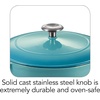 image:imageTramontina Bestow Enameled Cast Iron Dutch Oven Pot with Lid Round 55quart Cactus Gold KnobMedium Blue