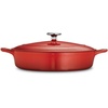 image:imageTramontina Bestow Enameled Cast Iron Dutch Oven Pot with Lid Round 55quart Cactus Gold KnobRed