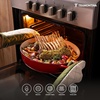 image:imageTramontina Bestow Enameled Cast Iron Dutch Oven Pot with Lid Round 55quart Cactus Gold KnobRed