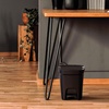 image:imageTramontina 2 Gallon Plastic Trash Bin with Step Pedal  Black  Durable Injection Molded Design Lid Liner and Steel Rod 81200020DS