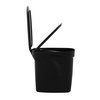 image:imageTramontina 2 Gallon Plastic Trash Bin with Step Pedal  Black  Durable Injection Molded Design Lid Liner and Steel Rod 81200020DS