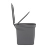 image:imageTramontina 2 Gallon Plastic Trash Bin with Step Pedal  Gray  Durable Injection Molded Design Lid Liner and Steel Rod 81200021DS