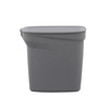 image:imageTramontina 2 Gallon Plastic Trash Bin with Step Pedal  Gray  Durable Injection Molded Design Lid Liner and Steel Rod 81200021DS