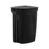 image:imageTramontina 25 Gallon Plastic Trash Bin with Step Pedal  Black  Durable Injection Molded Design Lid Liner and Steel Rod 81200022DS