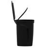image:imageTramontina 25 Gallon Plastic Trash Bin with Step Pedal  Black  Durable Injection Molded Design Lid Liner and Steel Rod 81200022DS