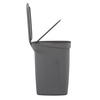 image:imageTramontina 25 Gallon Plastic Trash Bin with Step Pedal  Gray  Durable Injection Molded Design Lid Liner and Steel Rod 81200023DS